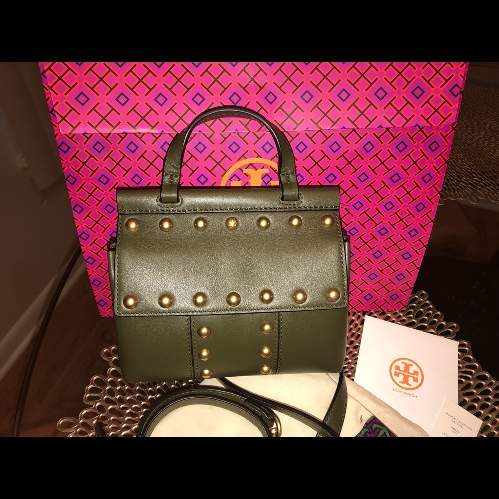 Tory Burch T Stud Mini Satchel